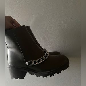Brown Chain Boots